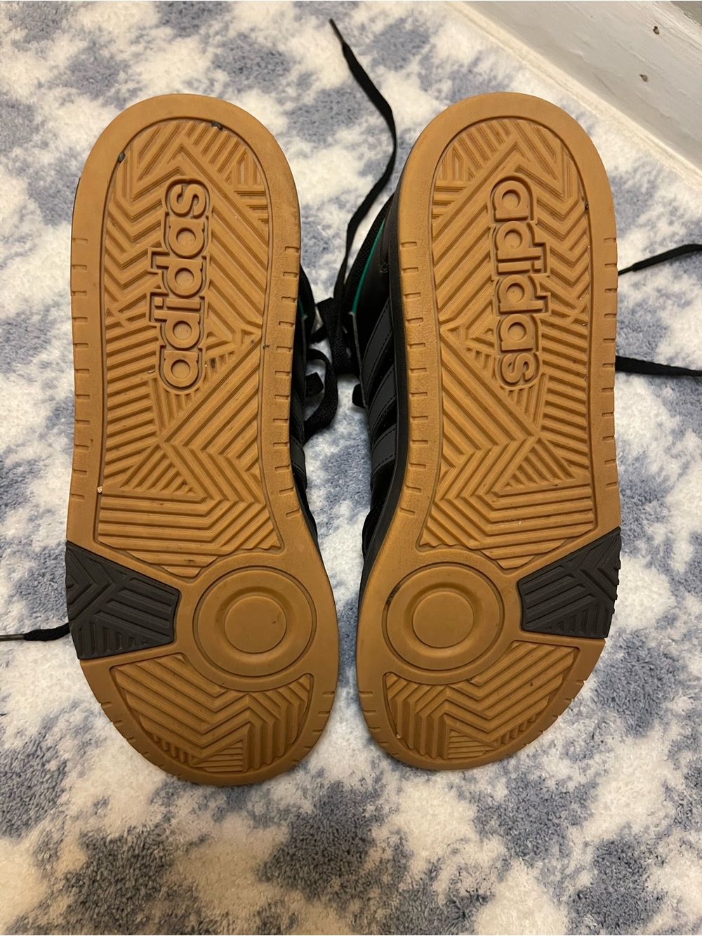 adidas Black High-Top Sneakers with Teal Logo - Picture 6 of 6